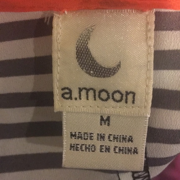 a.moon Women’s Top/Shirt sz M - Picture 4 of 4